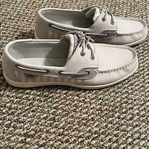 Sperry 2 Eye Striped Boat Shoe